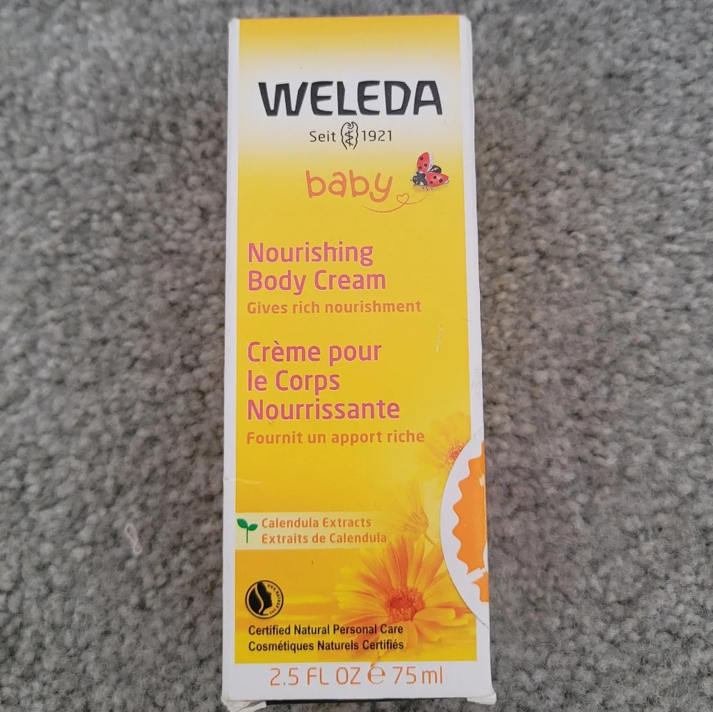 Weleda Baby Calendula Nourishing Body Cream, 2.5 fl oz 75 ml Nice exp 11/22+